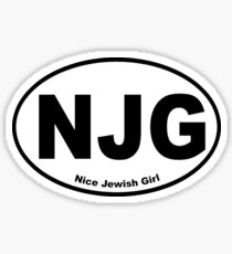 Looking for my Nice Jewish Girl NJG Sticker