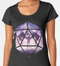 Lila Himmelsdrache D20 Frauen Premium T-Shirts