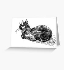 Harley the kitty Greeting Card