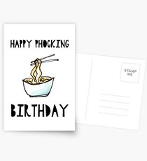 Happy Phocking Birthday Postcards