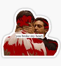 you broke my heart Sticker