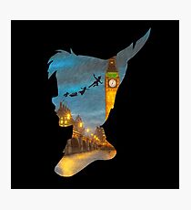 Peter Pan Over London Photographic Print