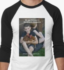 Featured in Petography Magazine Men's Baseball ¾ T-Shirt