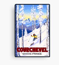 Courchevel, France, Alps, winter, ski, sport Poster Canvas Print