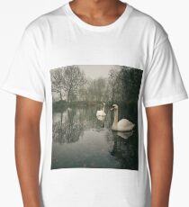 Swan Lake, Wandsworth Common Long T-Shirt