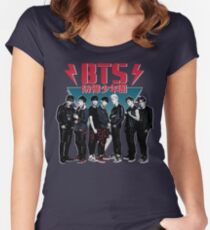 BTS - 80's Vintage (Dark & Wild) Women's Fitted Scoop T-Shirt