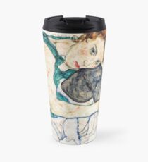 Egon Schiele Seated Woman with Bent Knee Travel Mug