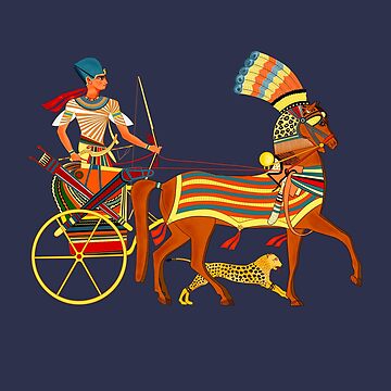 Artwork thumbnail, Ramesses II on an Egyptian chariot by archaeologyart