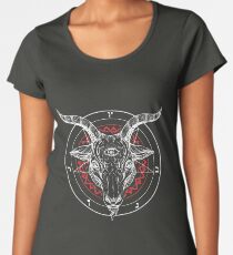 Satanic Goat Baphomet Lucifer Satan T-Shirt Women's Premium T-Shirt