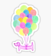 Pup Pup and Away! - Pink Sticker