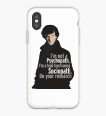 Sherlock - Psychopath / Soziopath iPhone-Hülle & Cover