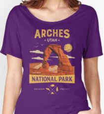 Arches National Park Vintage Utah T Shirt Women's Relaxed Fit T-Shirt