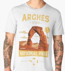 Arches National Park Vintage Utah T Shirt Men's Premium T-Shirt