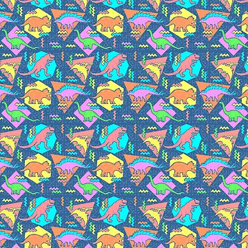 Artwork thumbnail, Nineties Dinosaurs Pattern by chobopop