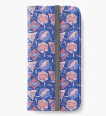 90's Dinosaur Pattern - Rose Quartz and Serenity version iPhone Wallet/Case/Skin