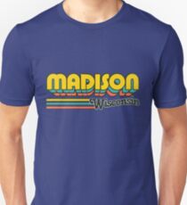 Madison, WI | City Stripes Unisex T-Shirt