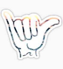Coastal American Shaka Sticker