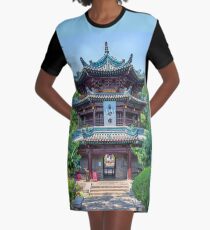 China. Xian. Muslim Quarter. Grand Mosque. Graphic T-Shirt Dress
