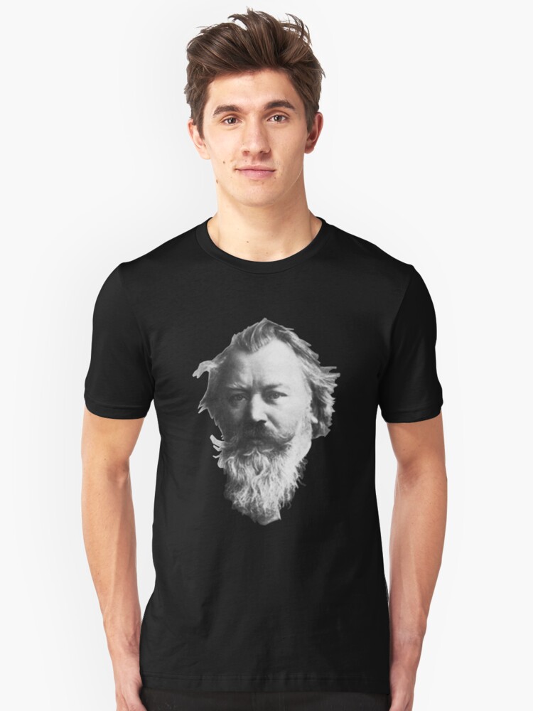 Alternate view of Johannes Brahms, great German composer Slim Fit T-Shirt