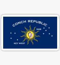 Flag of the Conch Republic (Key West, Florida) Sticker