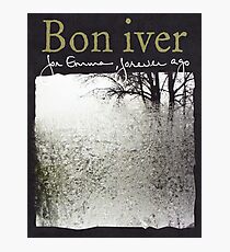 Bon Iver - For Emma Forever Ago Photographic Print