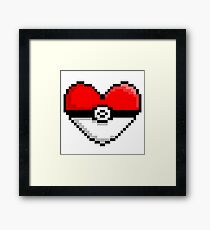 PokeHeart Framed Print