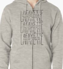 LAFAYETTE - Guns & Ships Lyrics Zipped Hoodie