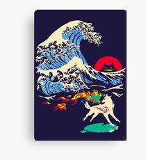 The Great Wave off Oni Island Canvas Print