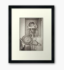 Snaffle Bit // Prize Ribbon Framed Print