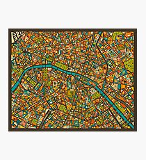 Paris Map Photographic Print
