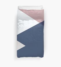 Geometrics - erröten Indigo Roségold Bettbezug