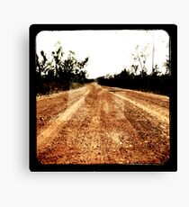 Track Winding Back Canvas Print