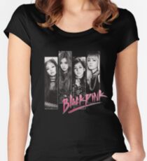 BLACKPINK Vintage Grunge T-Shirt Tailliertes Rundhals-Shirt