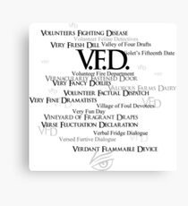 VFD Canvas Print