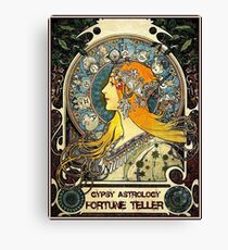 GYPSY ASTROLOGY;Vintage Fortune Teller Print Canvas Print