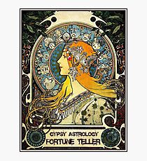 GYPSY ASTROLOGY;Vintage Fortune Teller Print Photographic Print