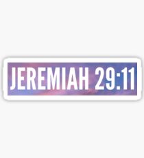 Jeremiah 29:11 Sticker