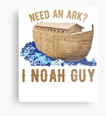 Funny Noah's Ark Christian Bible Pun Metal Print