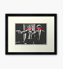 Jules and Vincent Pulp Fiction Bar Logos Framed Print