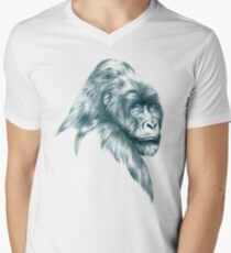 gorilla Men's V-Neck T-Shirt