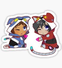 Chibi Voltron Onesie Sticker Klance / Lance + Keith Sticker