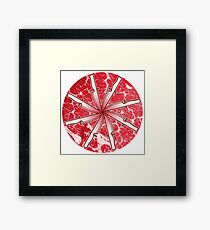 Slice Wheel Framed Print