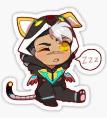 Voltron Chibi Onesie Sticker Kuro Shiro Sticker
