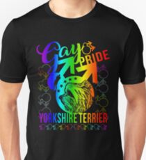 Gay Pride Yorkshire Terrier Shirt Unisex T-Shirt