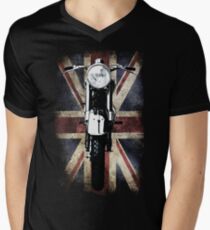 Classic Vintage British BSA Motor Cycle Tee by Patjila Men's V-Neck T-Shirt