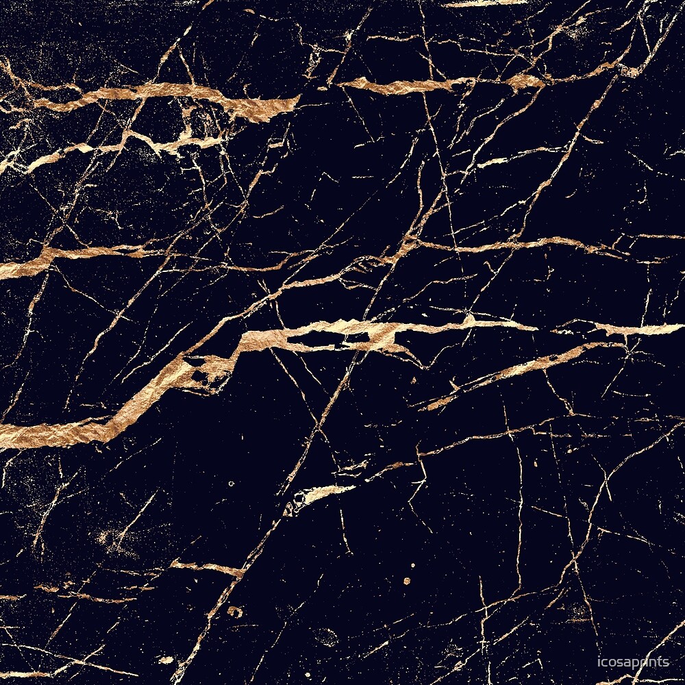 "Black marble" by icosaprints | Redbubble
