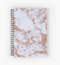 Cuaderno de espiral Mármol intenso de oro rosa