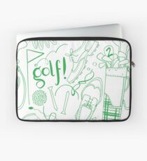 Golf pattern green Laptop Sleeve