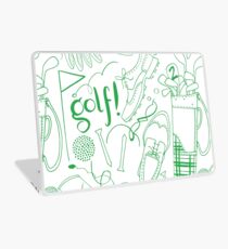 Golf pattern green Laptop Skin