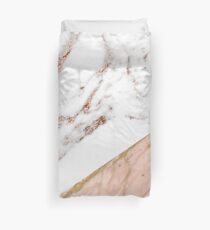 Rose gold marble blended Duvet Cover
